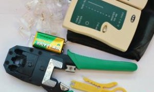 电话交换机的初级安装教程之-电话线RJ11电话水晶头安装方法，以及必备工具