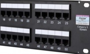 弱电布线，50对配线架，RJ11接口，标准机柜配线布线架，RJ45跳线方便